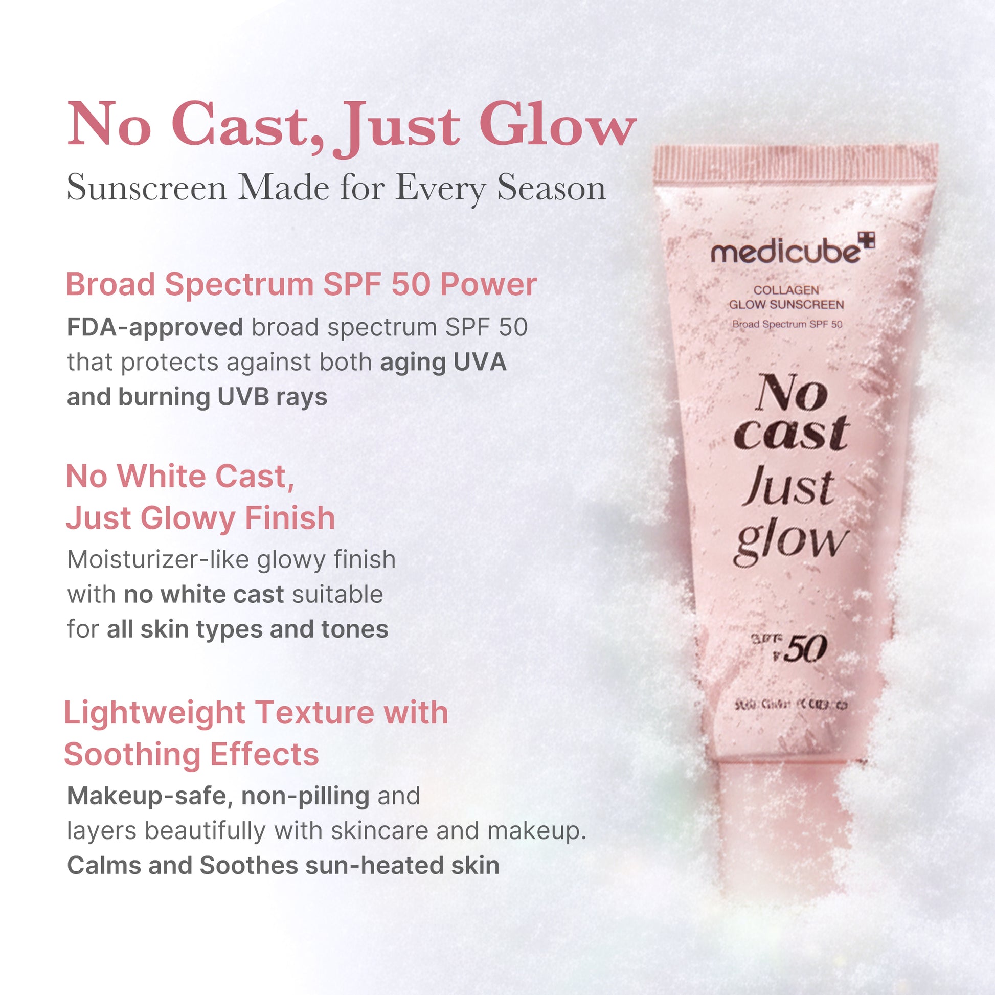 No Cast Just Glow Collagen Sunscreen - Image 2