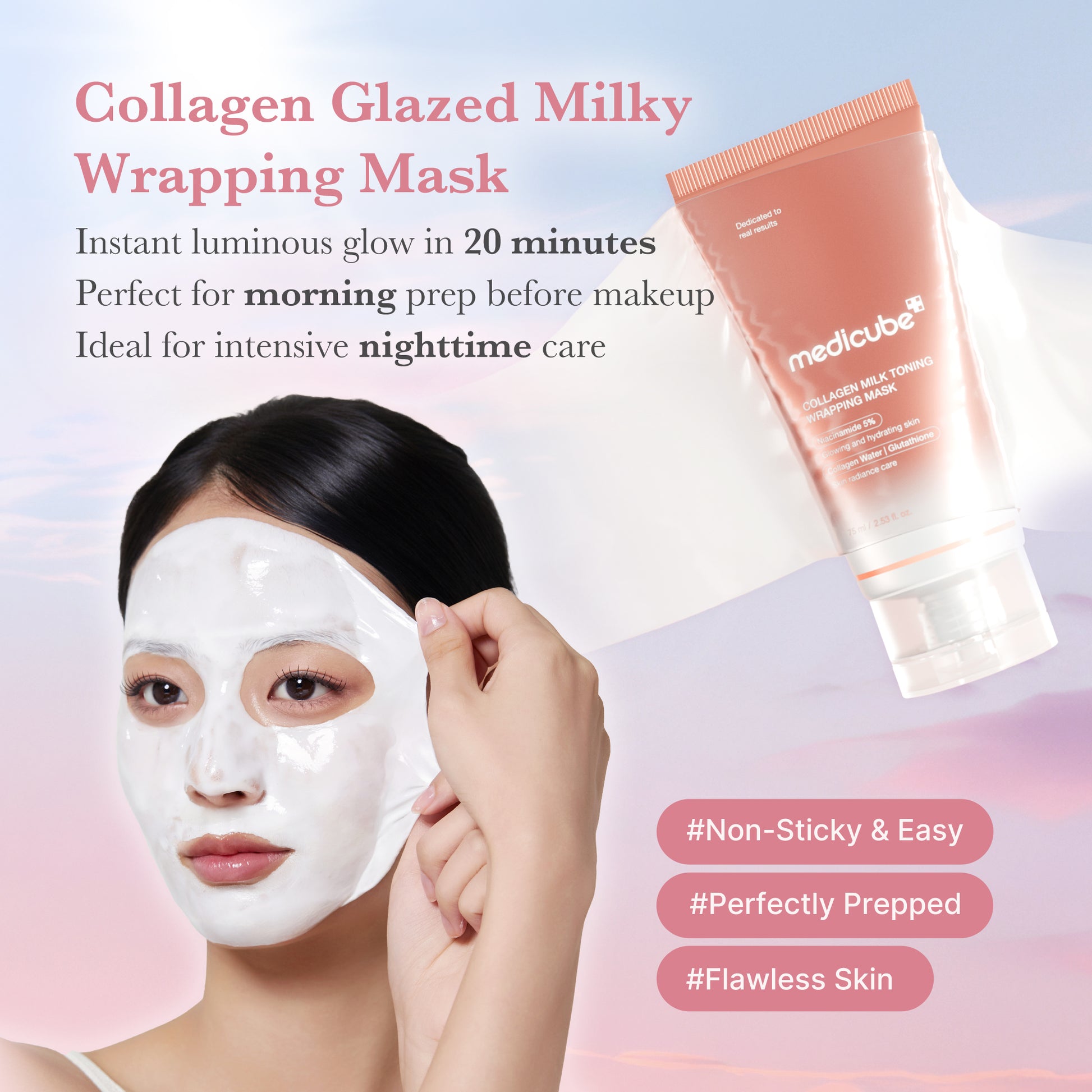 Collagen Milky Glow Daytime Wrapping Mask - Image 2