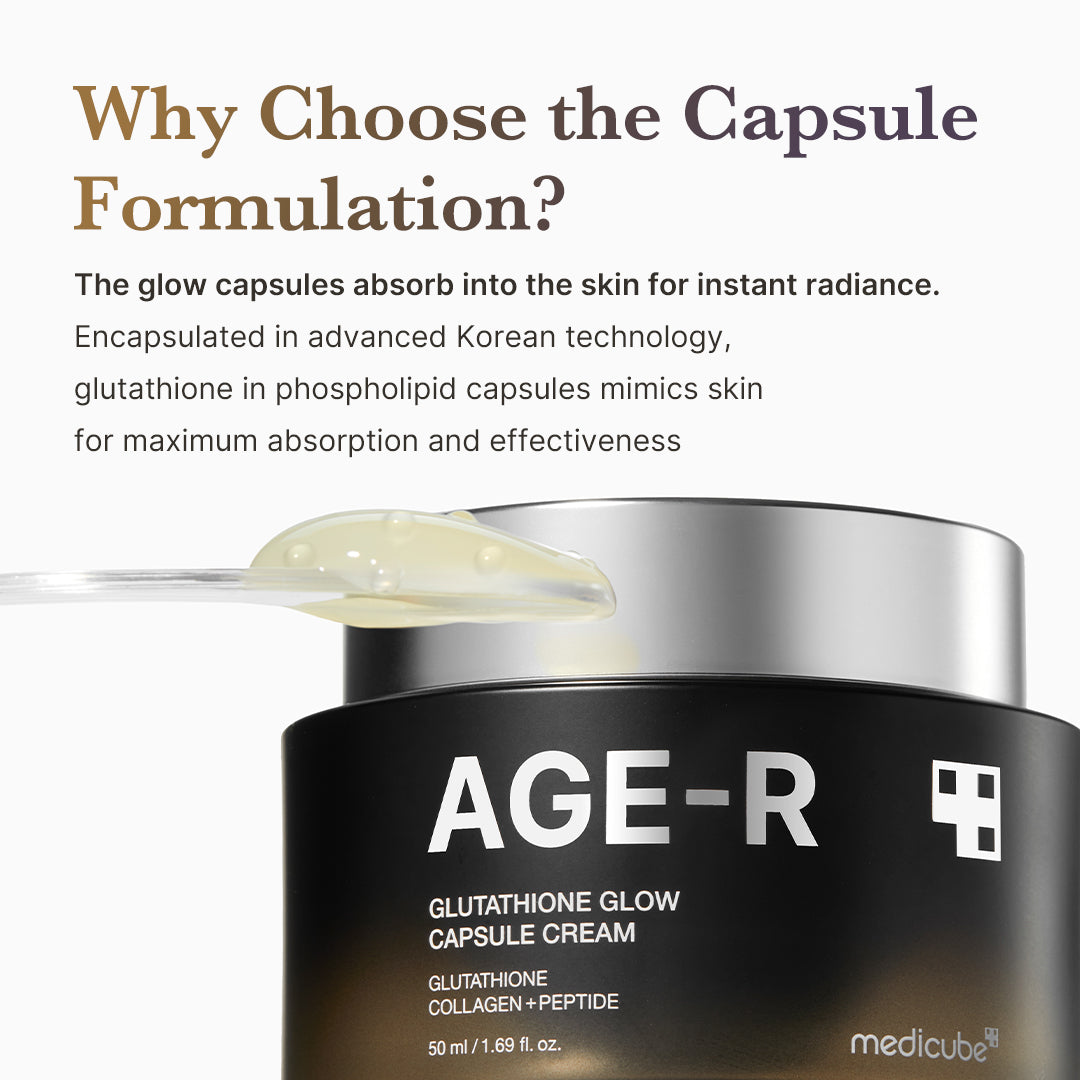 AGE-R Glutathione Glow Capsule Cream - Image 3