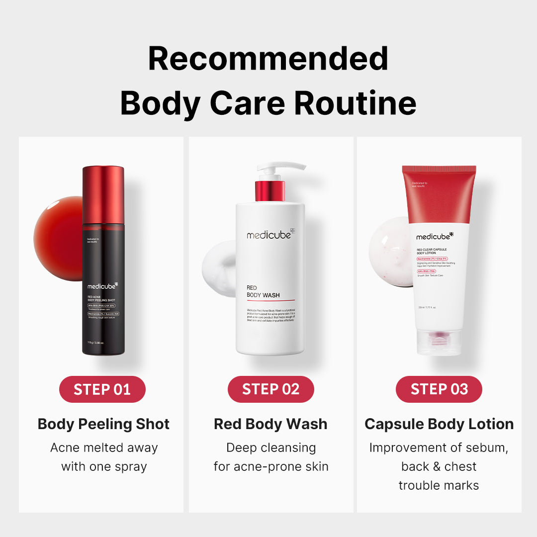 Red Body Peeling Shot Cleanser - Image 13