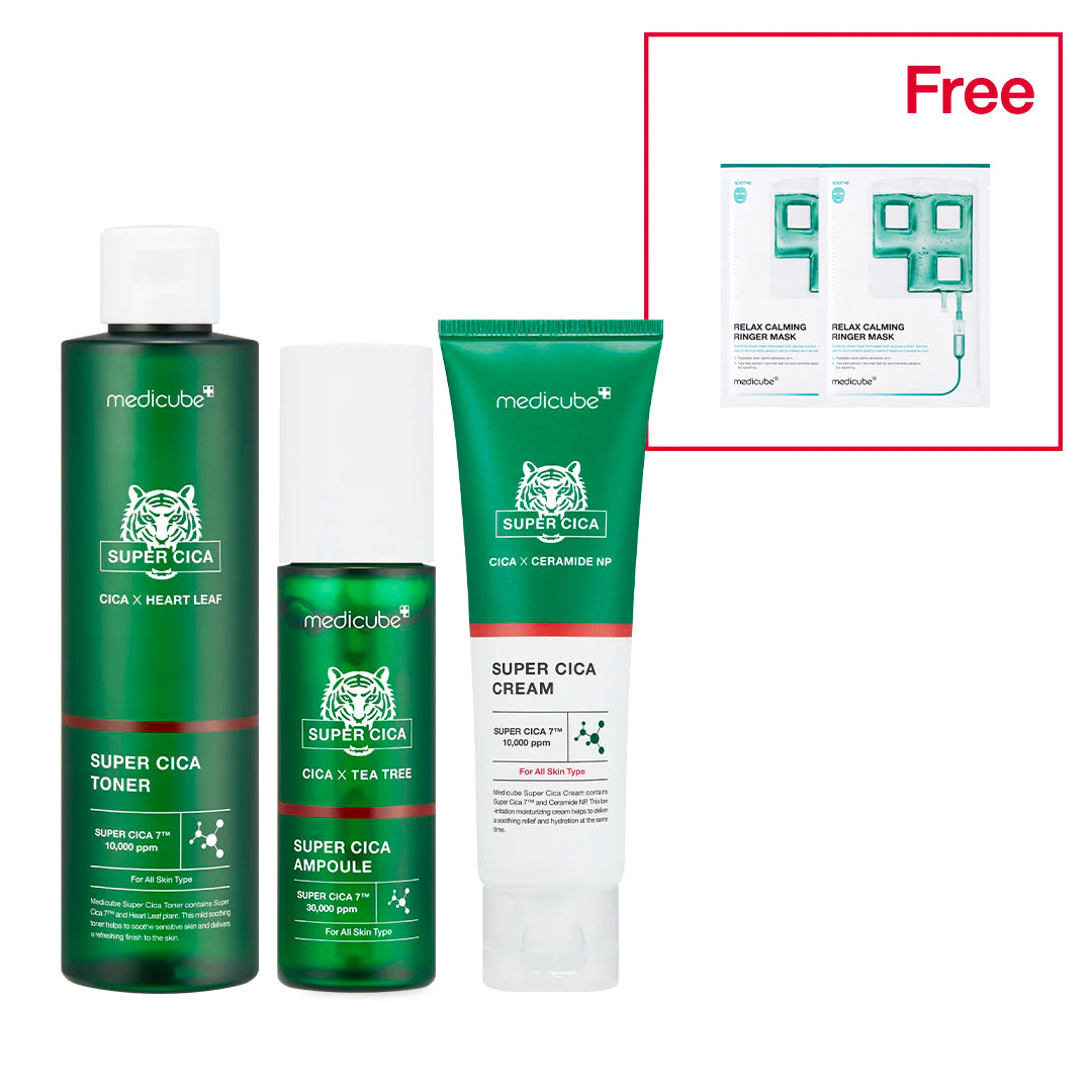 Super Cica Toner + Ampoule + Cream