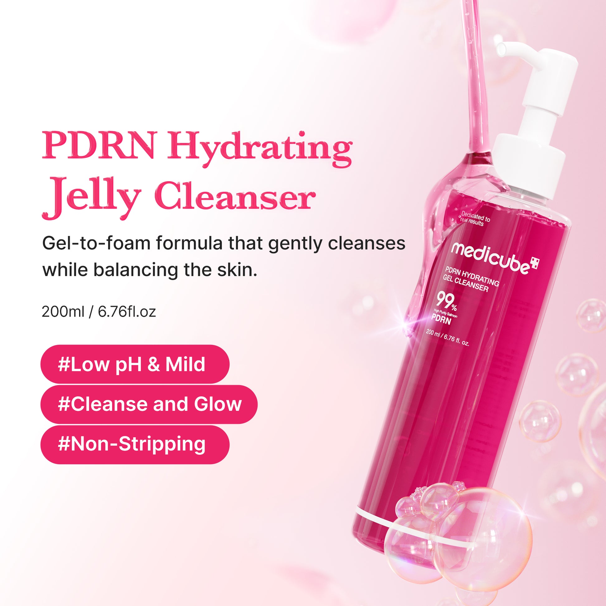 PDRN Pink Gel Cleanser - Image 2